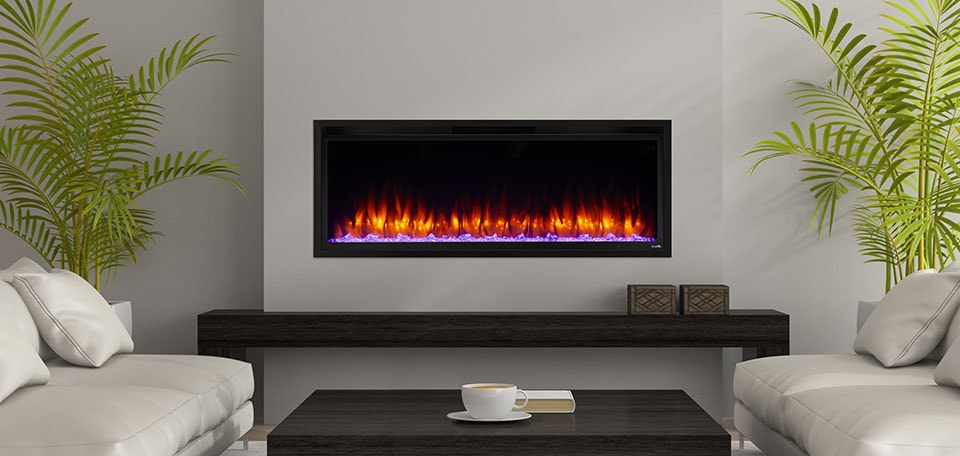 SimpliFire Allusion Platinum Electric Fireplace